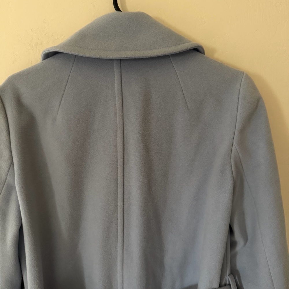 Blanca Vita Wool Blend Calistea Wrap Coat | Light Blue - Picture 10 of 11